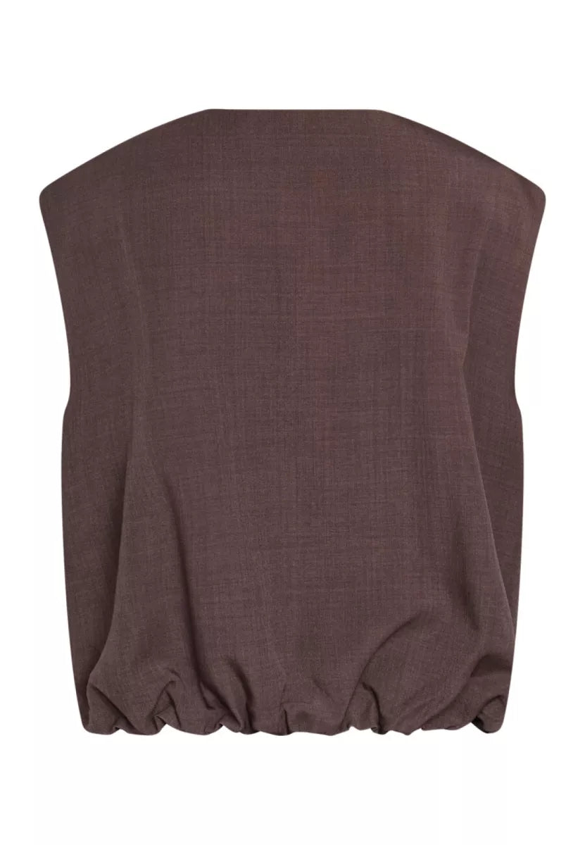 SISTERS POINT Garwin Vest - D. Chocolate