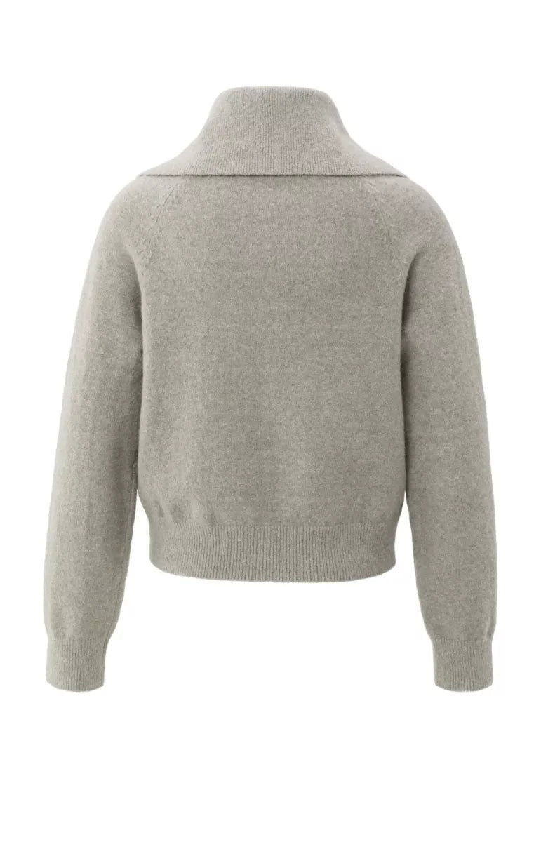 YAYA Soft Zip-Up Cardigan