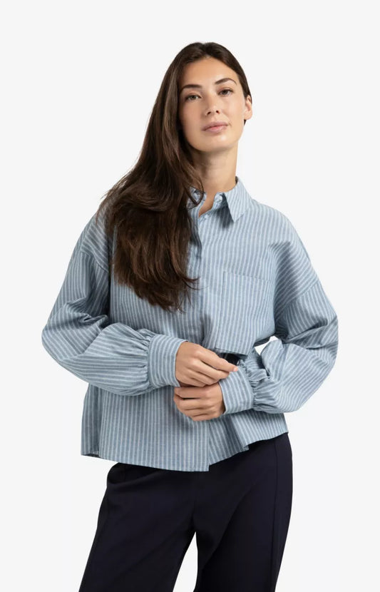 YAYA Striped Blouse
