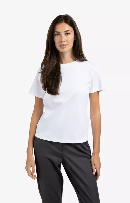 YAYA T-Shirt met Stikdetails - Wit
