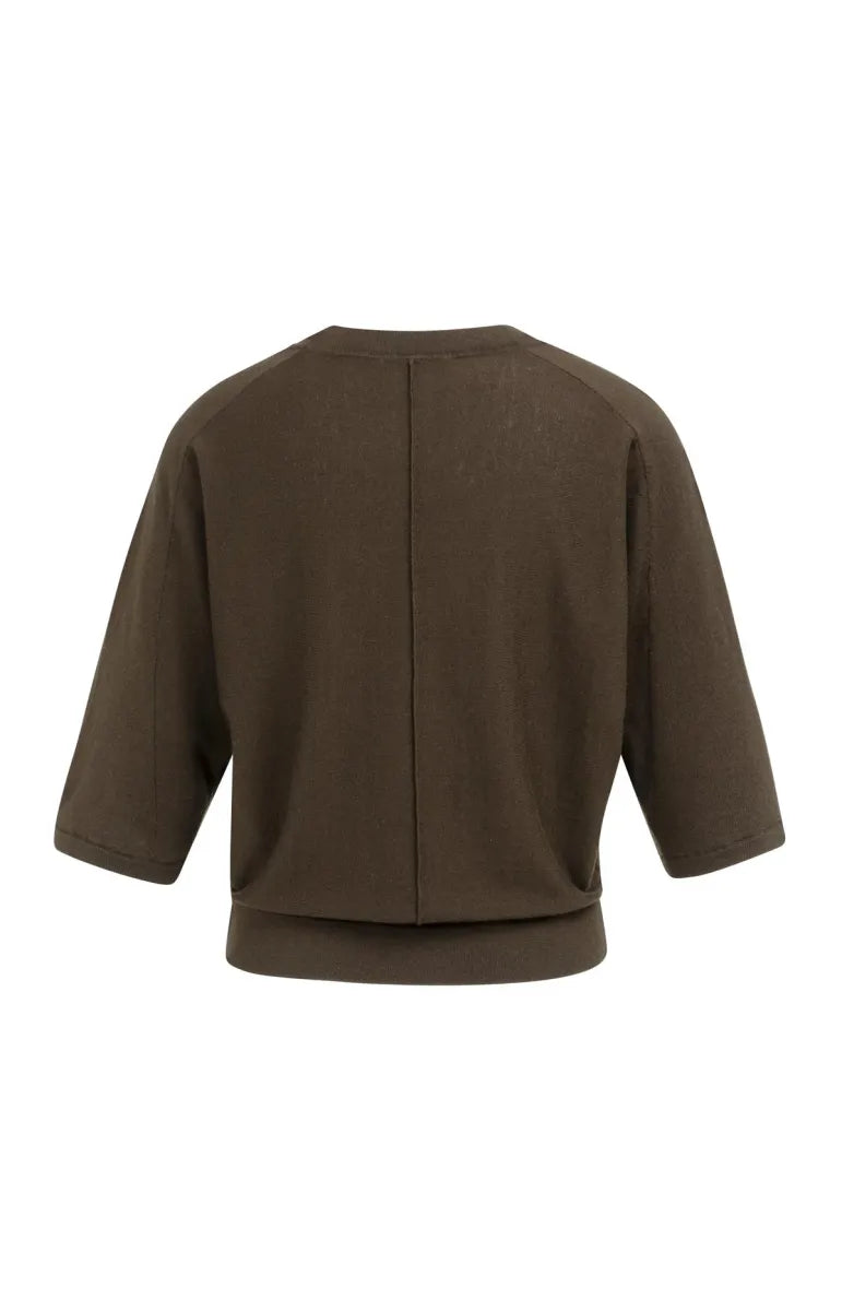 YAYA V-Hals Trui Met Naaddetails