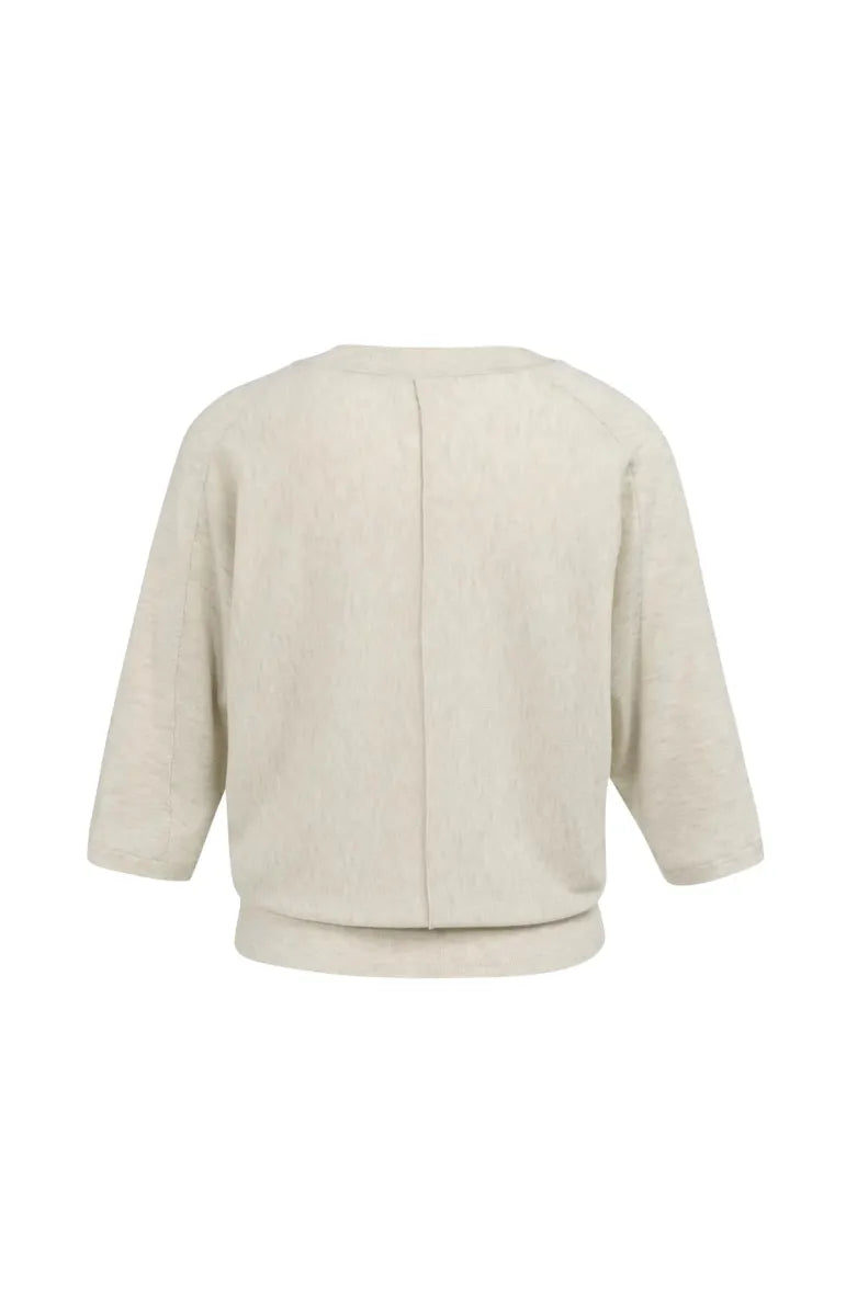 YAYA V-Hals Trui Met Naaddetails