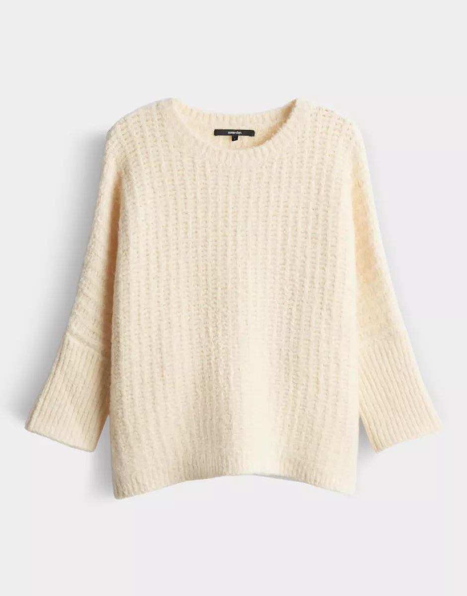 SOMEDAY Knit Tumelda - Buttercream