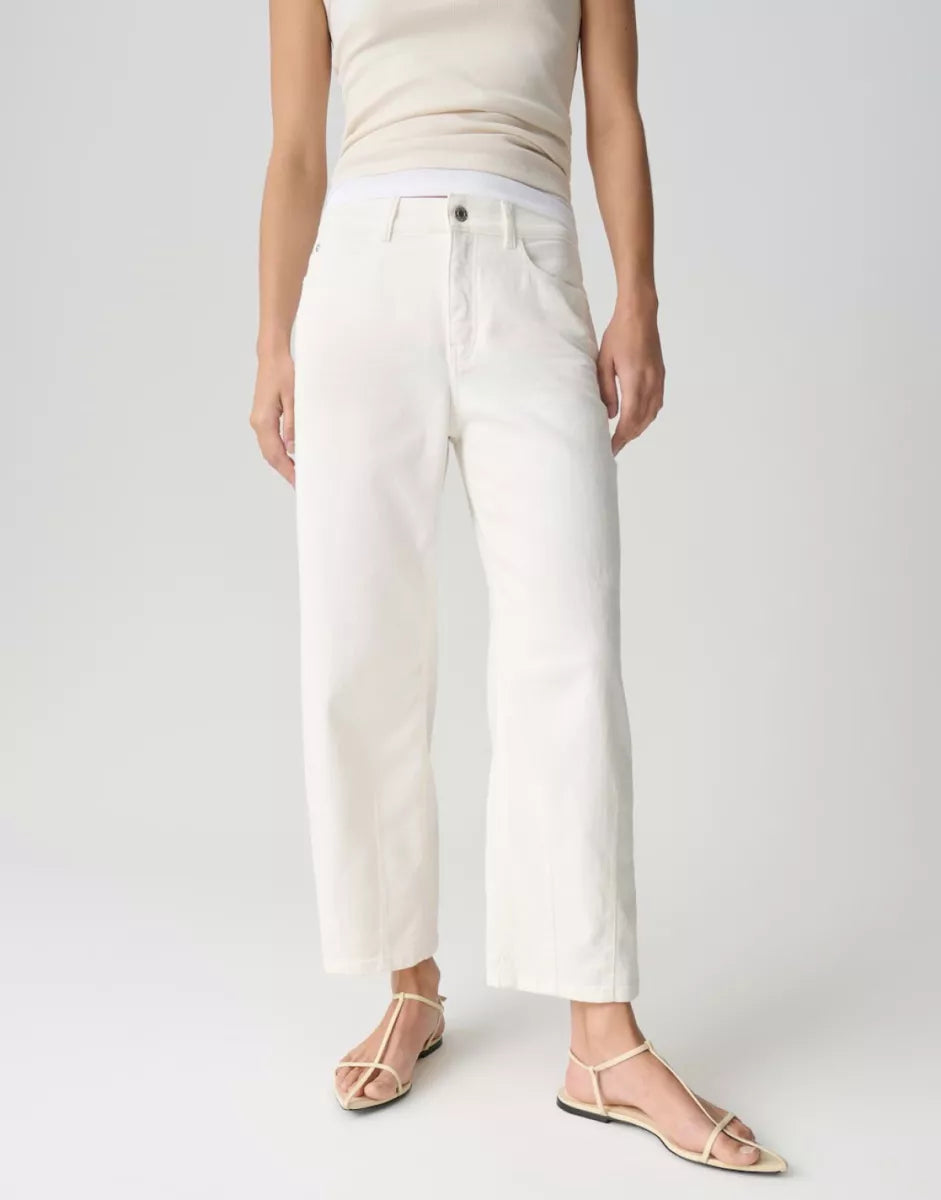 OPUS-PANTS Melly Twisted Barrel Jeans