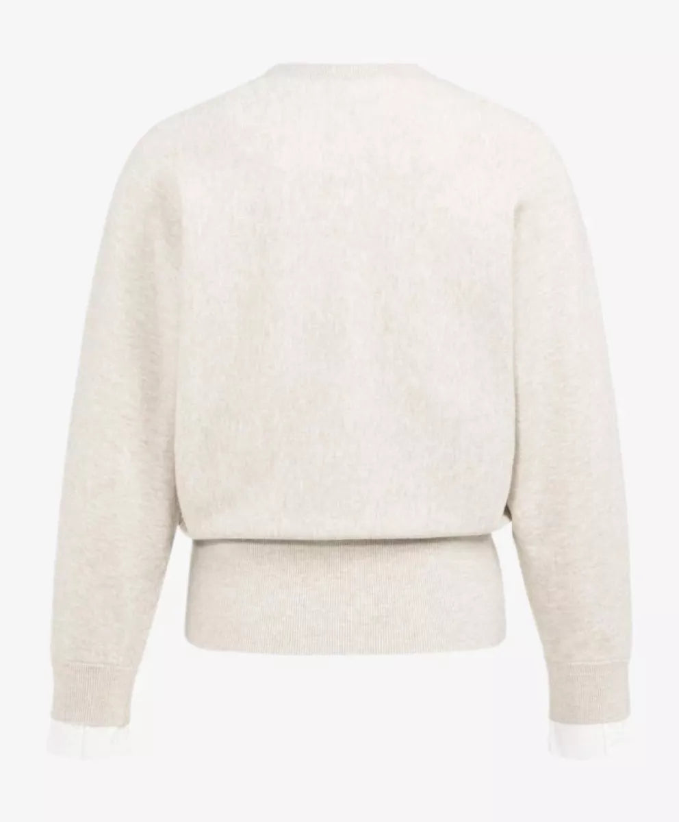 YAYA Sweater met Kraagdetail